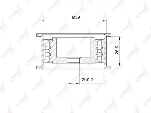 Deflection/Guide Pulley, timing belt (PB-3002)