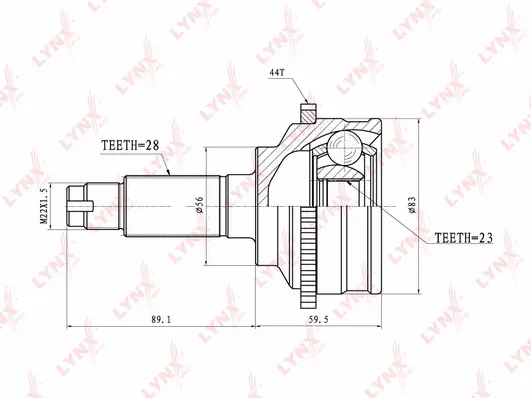 Joint Kit, drive shaft (CO-3652A)