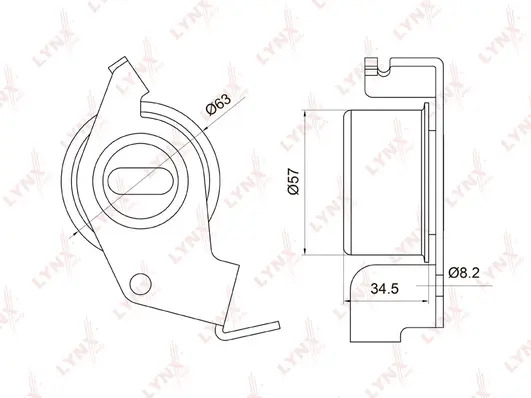 Tensioner Pulley, timing belt (PB-1040)