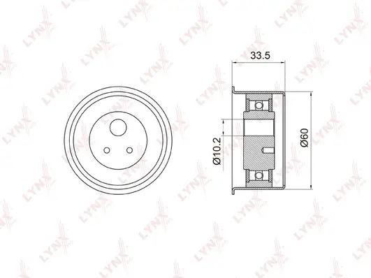 Tensioner Pulley, timing belt (PB-1036)