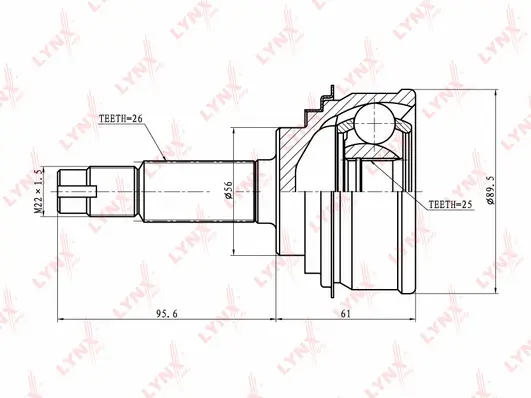 Joint Kit, drive shaft (CO-7512)