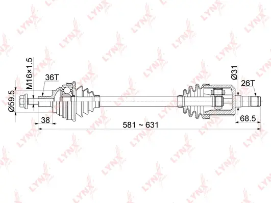Drive Shaft (CD-1140)