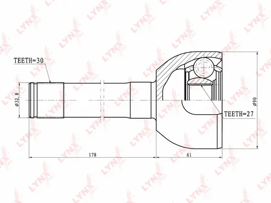 Joint Kit, drive shaft (CO-7527)