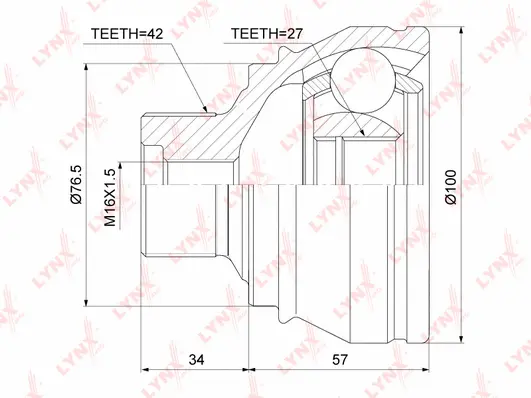 Joint Kit, drive shaft (CO-3829)