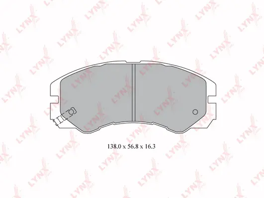 Brake Pad Set, disc brake (BD-3802)