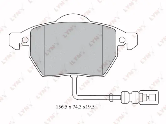 Brake Pad Set, disc brake (BD-1212)