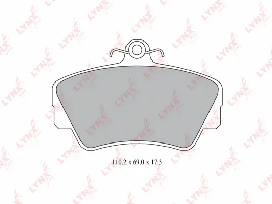 Brake Pad Set, disc brake (BD-7803)