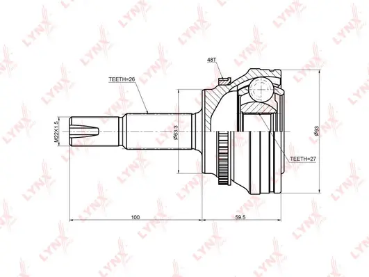Joint Kit, drive shaft (CO-3691A)