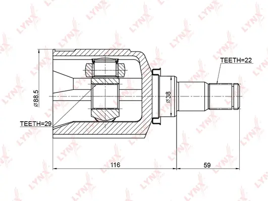 Joint Kit, drive shaft (CI-3703)