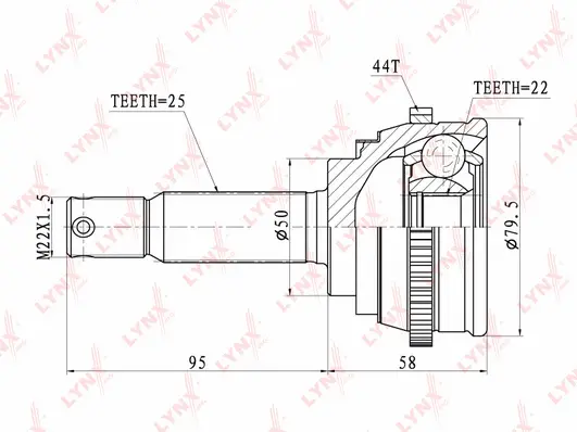 Joint Kit, drive shaft (CO-3607A)