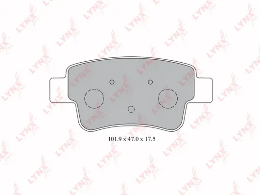 Brake Pad Set, disc brake (BD-5917)