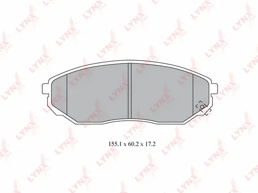 Brake Pad Set, disc brake (BD-4411)