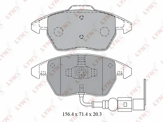 Brake Pad Set, disc brake (BD-1203)