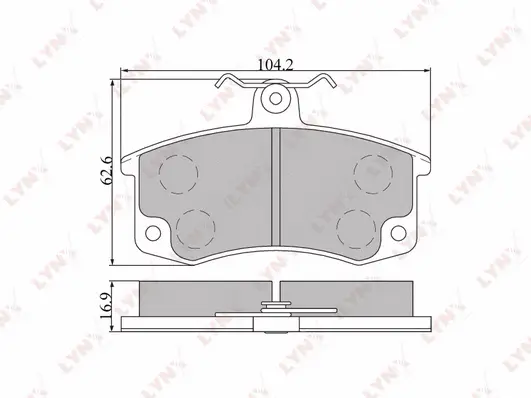 Brake Pad Set, disc brake (BD-4601)