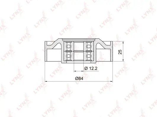 Tensioner Pulley, V-ribbed belt (PB-5018)