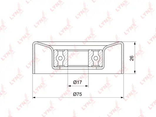 Deflection/Guide Pulley, V-ribbed belt (PB-7226)