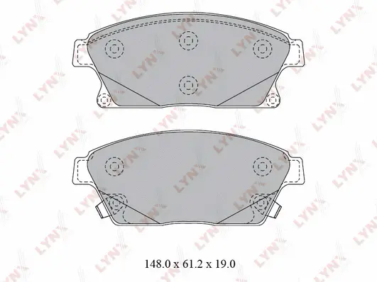 Brake Pad Set, disc brake (BD-1813)