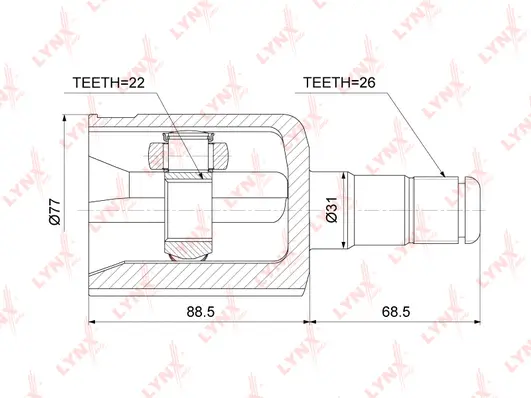 Joint Kit, drive shaft (CI-3761)