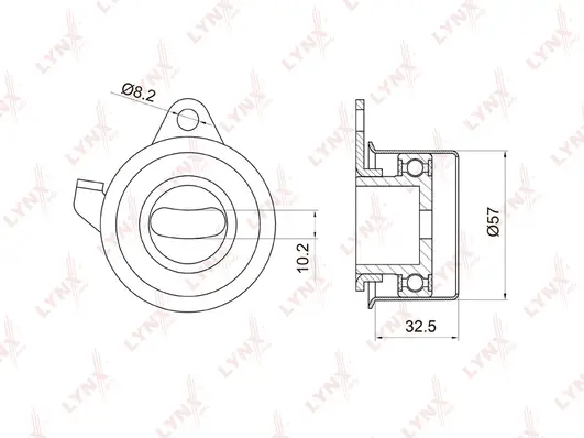 Tensioner Pulley, timing belt (PB-1032)