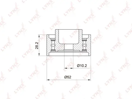 Deflection/Guide Pulley, timing belt (PB-3021)