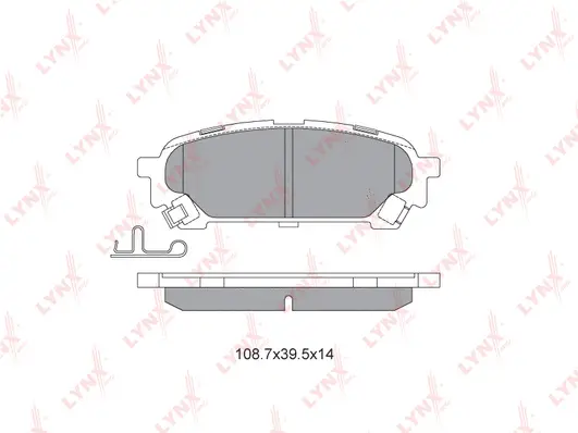Brake Pad Set, disc brake (BD-7113)
