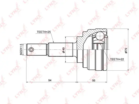 Joint Kit, drive shaft (CO-3678)