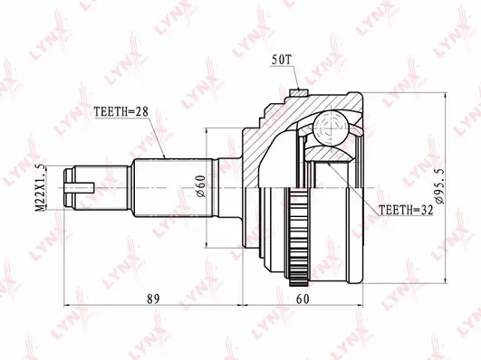 Joint Kit, drive shaft (CO-3402A)