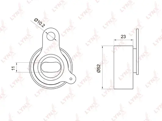 Tensioner Pulley, timing belt (PB-1066)