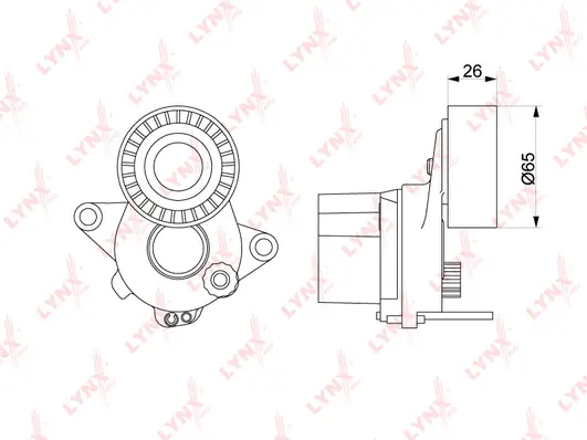 Belt Tensioner, V-ribbed belt