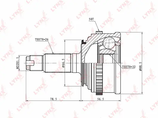 Joint Kit, drive shaft (CO-3407A)