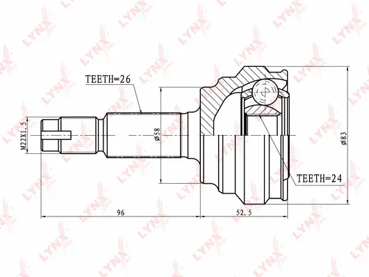 Joint Kit, drive shaft (CO-7516)
