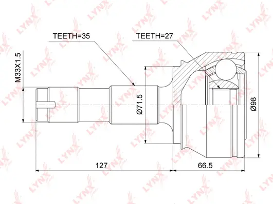 Joint Kit, drive shaft (CO-3842)