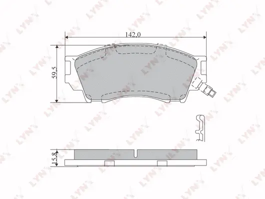 Brake Pad Set, disc brake (BD-5114)