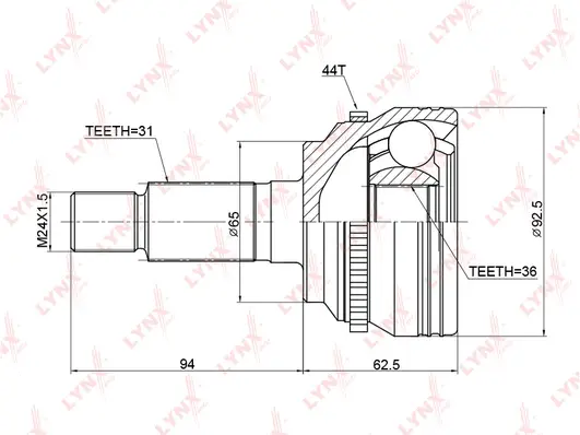 Joint Kit, drive shaft (CO-3770A)