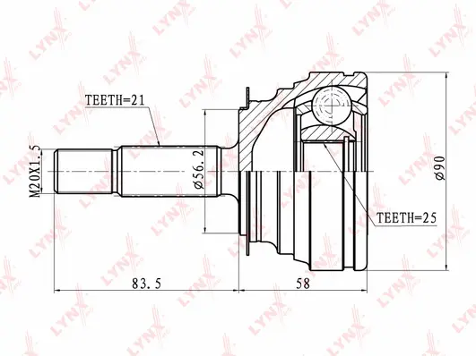Joint Kit, drive shaft (CO-6308)