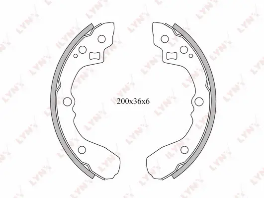 Brake Shoe Set (BS-4400)