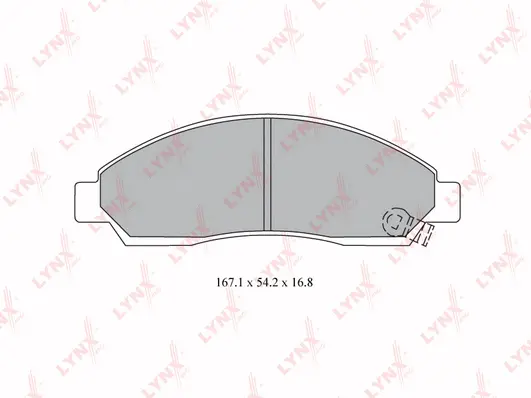 Brake Pad Set, disc brake (BD-3804)