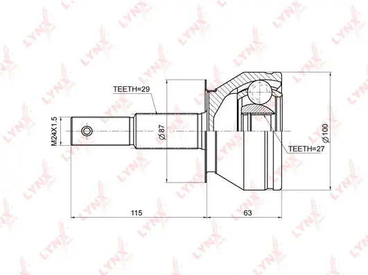 Joint Kit, drive shaft (CO-3674)