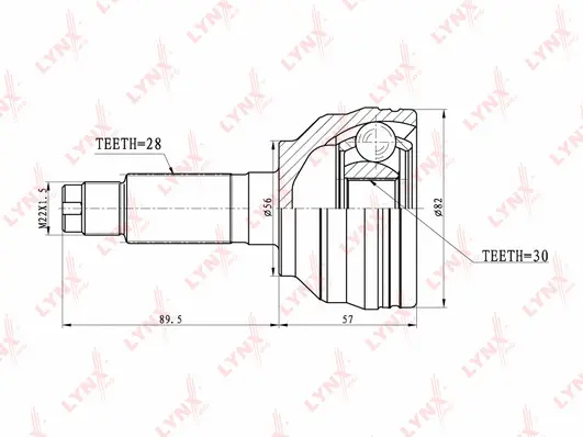Joint Kit, drive shaft (CO-5106)