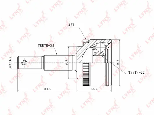 Joint Kit, drive shaft (CO-3638A)