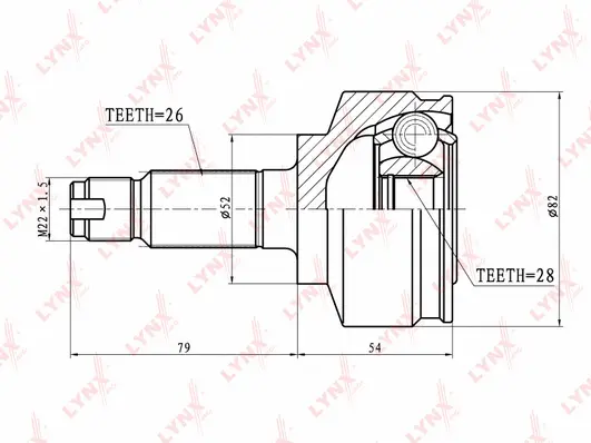 Joint Kit, drive shaft (CO-3412)