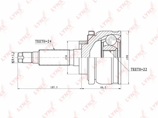 Joint Kit, drive shaft (CO-4602)
