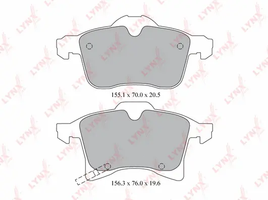 Brake Pad Set, disc brake (BD-5908)