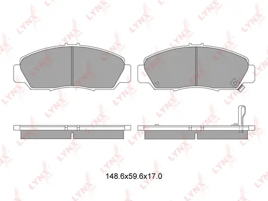 Brake Pad Set, disc brake (BD-3411)