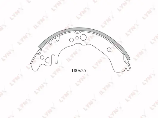 Brake Shoe Set (BS-7509)