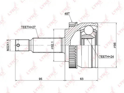 Joint Kit, drive shaft (CO-3769A)
