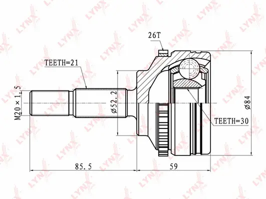 Joint Kit, drive shaft (CO-6304A)