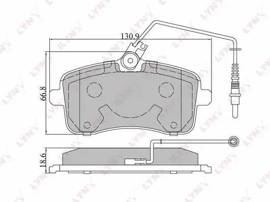 Brake Pad Set, disc brake (BD-6101)