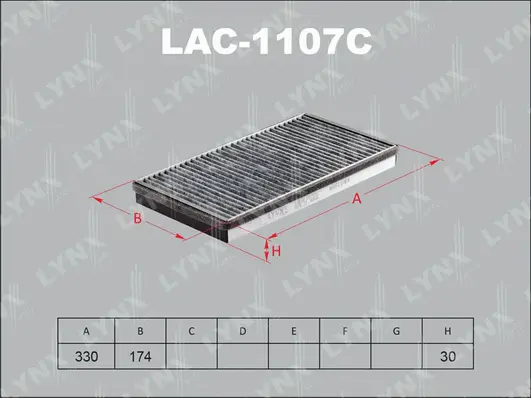 Filter, cabin air (LAC-1107C)