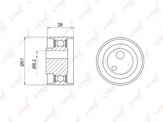 Tensioner Pulley, timing belt (PB-1058)